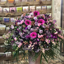 Lavendar Fields Casket Spray