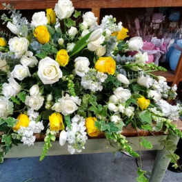 Sun-Kissed Memories Casket Spray