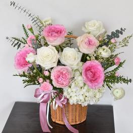 Blush Blossom Basket