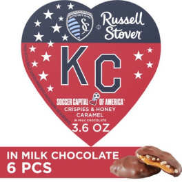 KC Heart shaped chocolate - Russel Stover