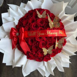Romance love bouquet.