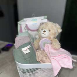 Hello Baby Girl Basket