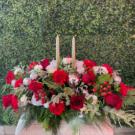 Christmas Frosty Centerpiece