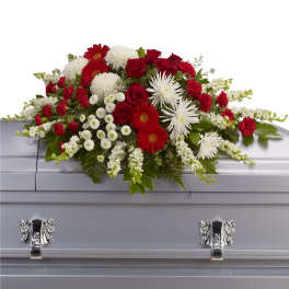 Strength and Wisdom Casket Spray