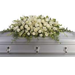 Purity and Peace Casket Spray