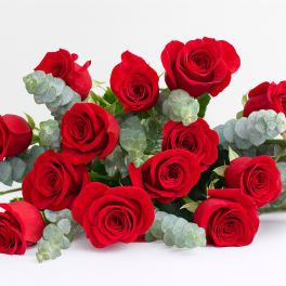 Classic Handtied Dozen Rose Bouquet