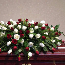Rose Tribute Casket Spray