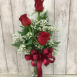 Triple Rose Vase
