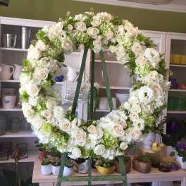 Creams and Greens Wreath