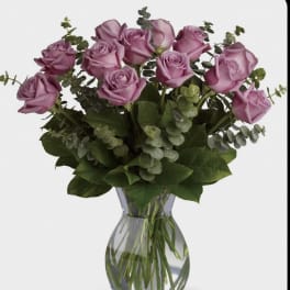 Roses and eucalyptus
