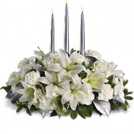 Silver Elegance Centerpiece
