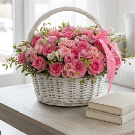 Blush Garden Basket