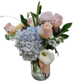 Blush & Blue Elegance
