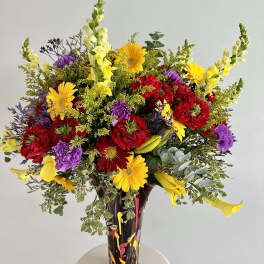 Vibrant Garden Vase