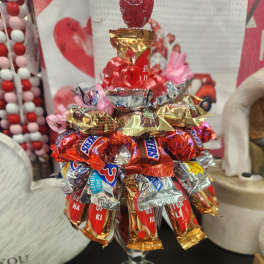 chocolate candy sunday bouquet