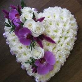 Sympathy Heart Spray Wreath