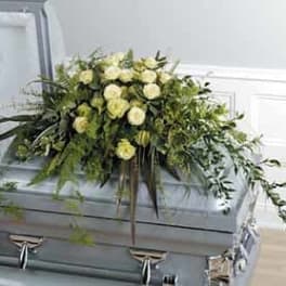 SF121-11 Simply Serene Casket Spray