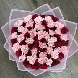 Blushing Crimson Bouquet