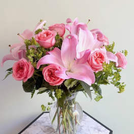 Pink lilies