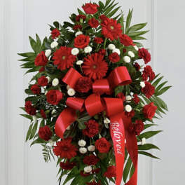 RED STANDING SPRAY