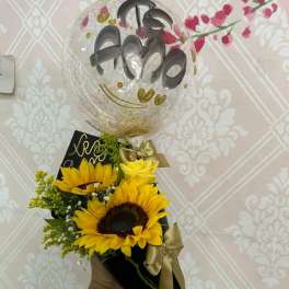 Mini Bouquet Amor Dorado
