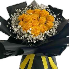 Buchon de rosas amarillo