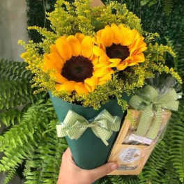 mini girasoles