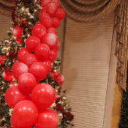 Balloon Christmas Present