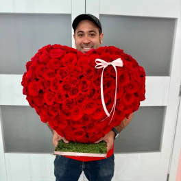 Standing Rose Heart