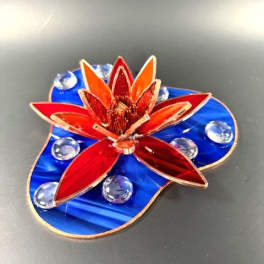#A108 - Red Water Lily