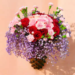 24 roses in a vase