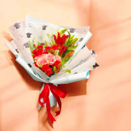 Roses graduation bouquet