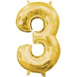 Number 3 Balloon 34"