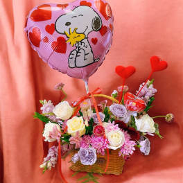 Lovely flower basket