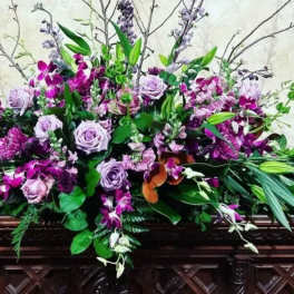 At Rest Casket Spray
