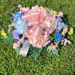 Pastel Silk Cemetery Saddle - Single