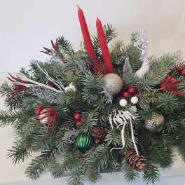 Christmas beautiful red arrangement