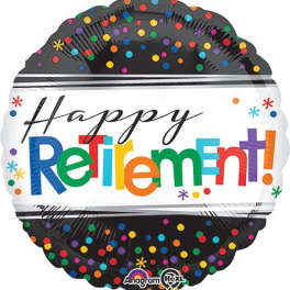 18" Happy Retirement Mylar