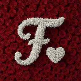 Baby's Breath Letter - F