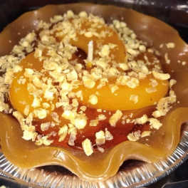 5" Peach Pie Tart Candle