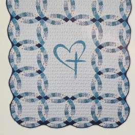 Faith Rings Quilted Throw