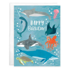 Birthday Greeting Card - Ocean
