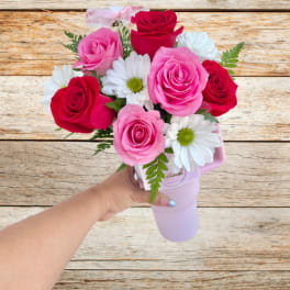 Cup of flowers