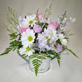 Splendid Watering Can Bouquet