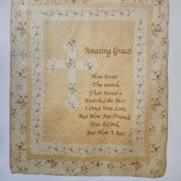 Amazing Grace Cream Throw
