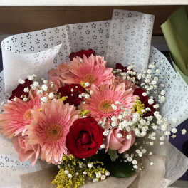 Blushing Garden Lace Bouquet