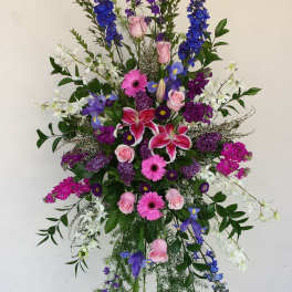 Soft Elegance Standing Arrangement