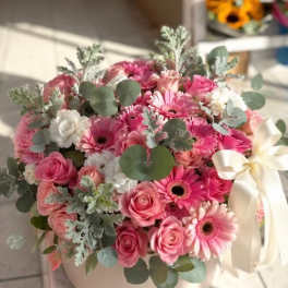 Garden Pink Box Arrangement
