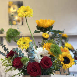 Rustic Crate Garden Arrangement