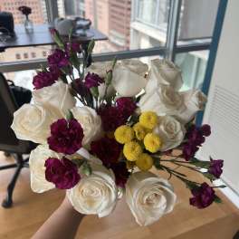 White Rose Jewel Bouquet
